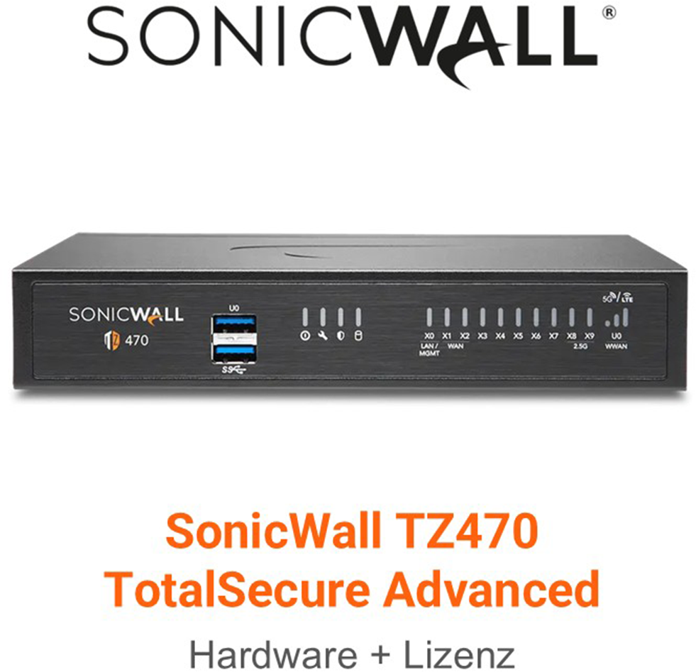 SonicWall TZ 470 TotalSecure Advanced Edition