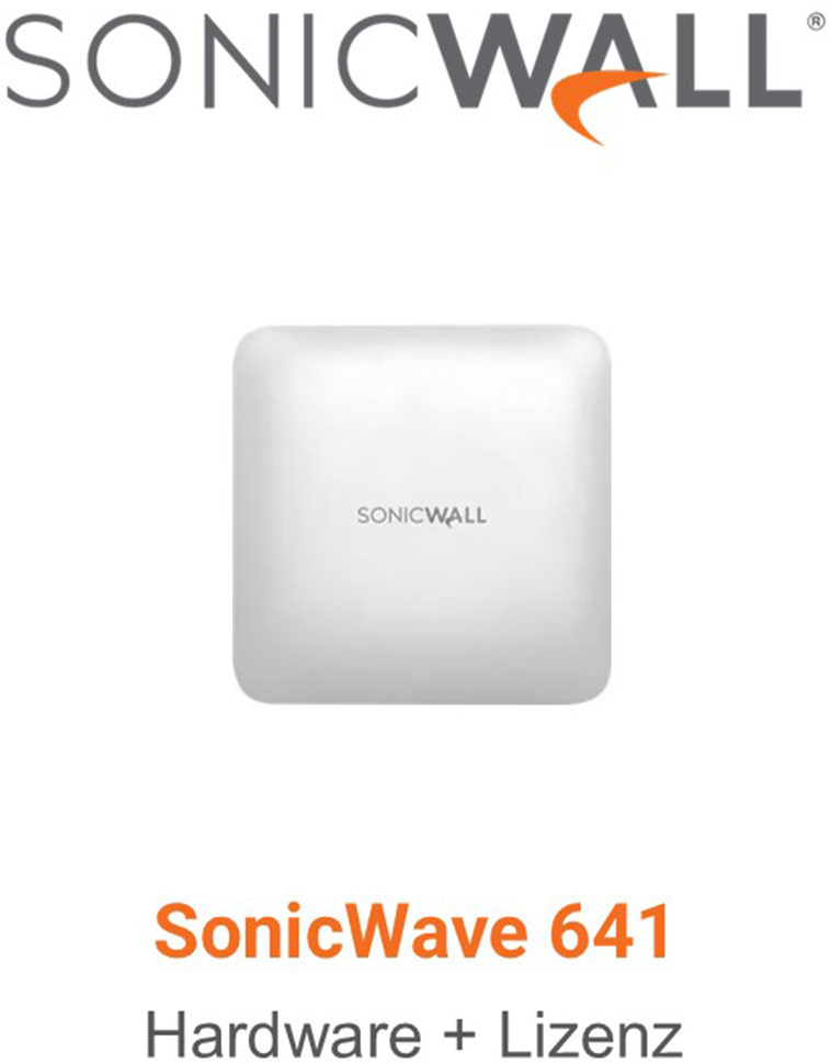 SonicWall SonicWave 641 Wireless Access Point + Advanced Secure Wireless Network Management & Support