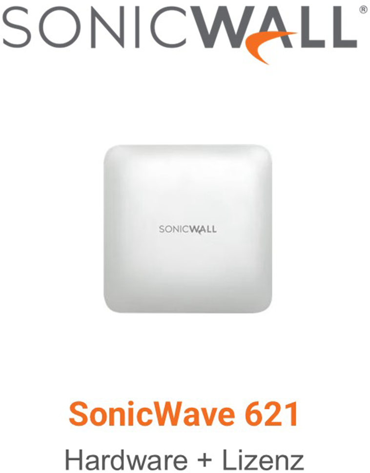 SonicWall SonicWave 621 Wireless Access Point + Advanced Secure Wireless Network Management & Support