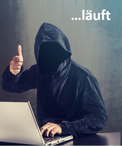 Hacker Un hacker que hace pulgares